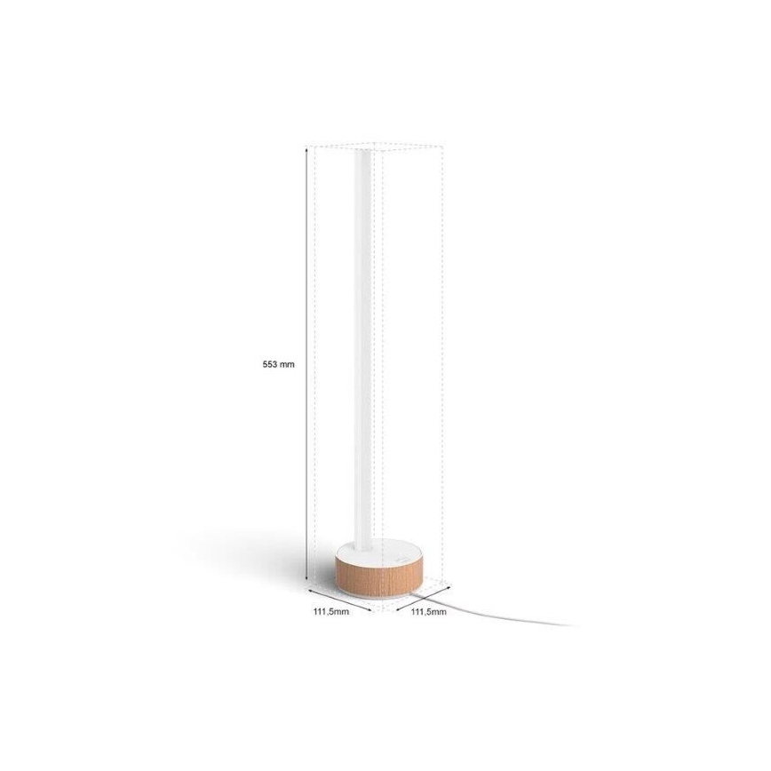 Philips - Настільна LED RGBW лампа з регулюванням яскравості Hue SIGNE LED/11,8W/230V 2000-6500K