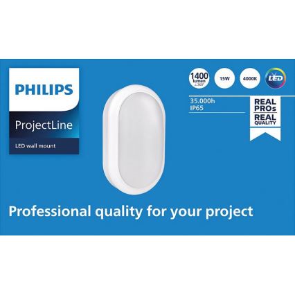 Philips - Настінний LED світильник PROJECTLINE LED/15W/230V IP65