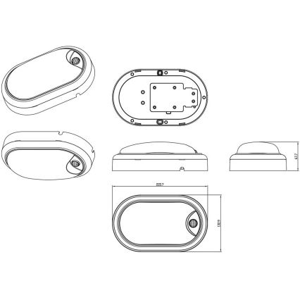 Philips - Настінний LED світильник з датчиком PROJECTLINE LED/15W/230V IP54