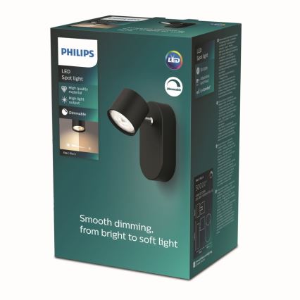 Philips - Настінний точковий LED світильник з регулюванням яскравості LED/4,5W/230V
