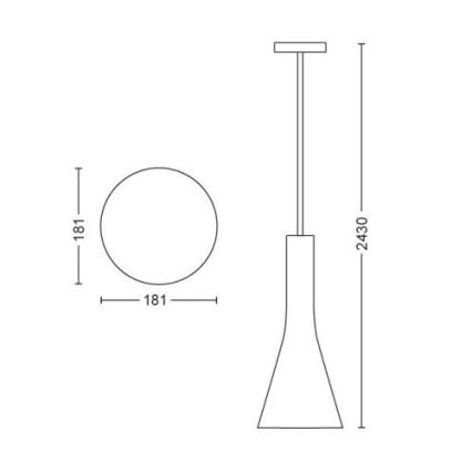 Philips - Підвісна LED люстра з регулюванням яскравості Hue EXPLORE 1xE27/6W/230V 2200-6500K