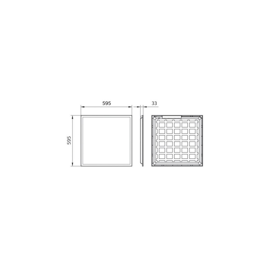 Philips Pila - LED панель для підвісної стелі LED/40W/230V 60x60 cm UGR19