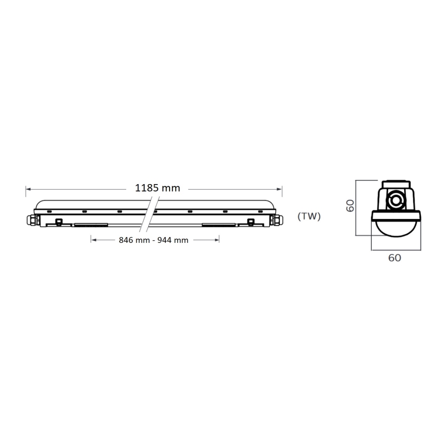 Philips Pila - LED технічний люмінесцентний світильник LED/40W/230V 120 cm IP65