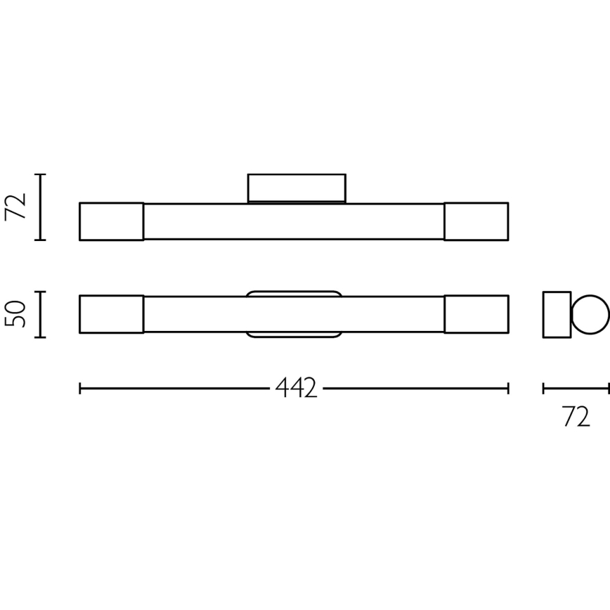 Philips - Подсветка для зеркала в ванной комнате ROVER LED/5W/230V IP44 черный