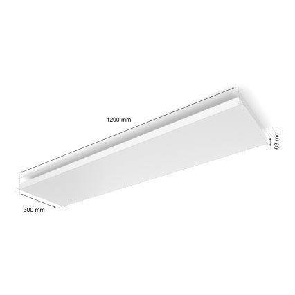 Philips - Потолочный RGBW-светильник с регулированием яркости Hue DATURA LED/67W/230V 2000-6500K