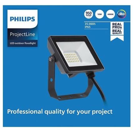 Philips - LED Вуличний прожектор PROJECTLINE LED/10W/230V IP65 4000K