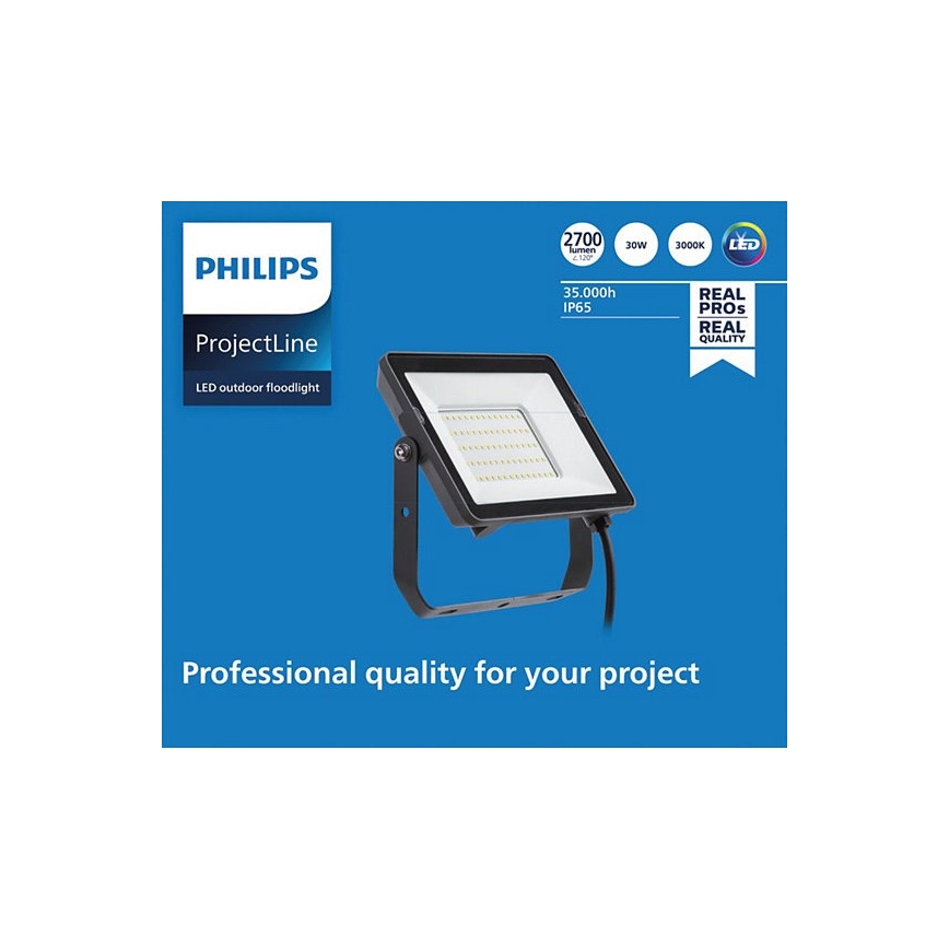 Philips - LED Зовнішній прожектор PROJECTLINE LED/30W/230V IP65 3000K