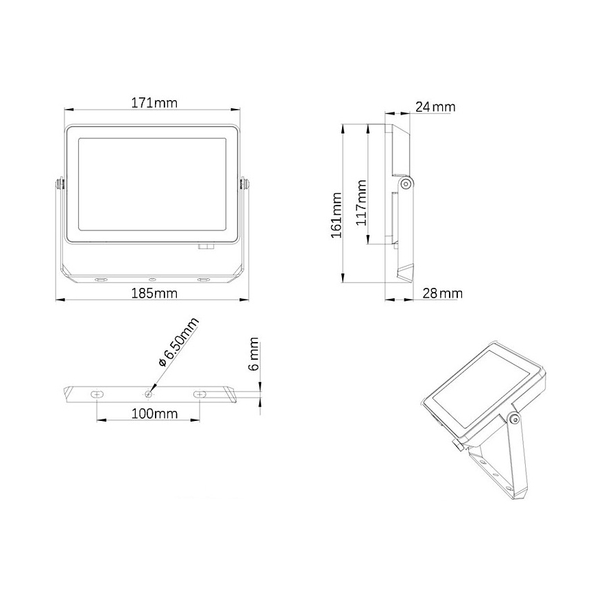 Philips - LED Зовнішній прожектор PROJECTLINE LED/30W/230V IP65 3000K