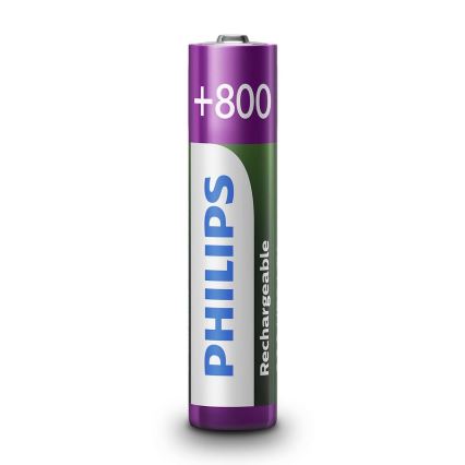 Philips R03B2A80/10 - Аккумуляторные батарейки AAA MULTILIFE NiMH/1,2V/800 mAh 2 шт.