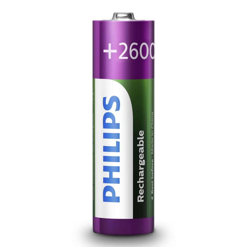 Philips R6B2A260/10 - 2 шт Батарейки акумуляторні AA MULTILIFE NiMH/1,2V/2600 mAh
