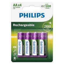Philips R6B4A210/10 - Аккумуляторные батарейки AA MULTILIFE NiMH/1,2V/2100 мАч 4 шт.