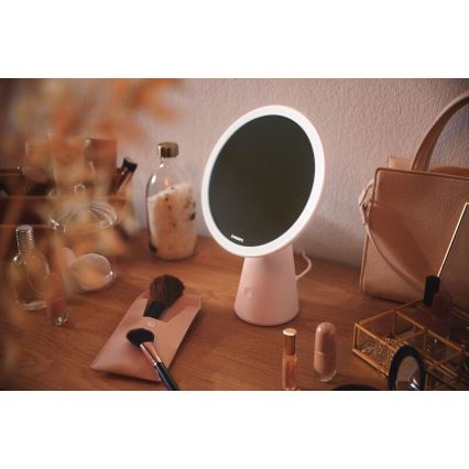 Philips - Регульоване косметичне дзеркало з LED підсвічуванням MIRROR LED/4,5W/5V