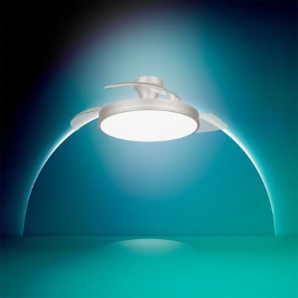 Philips - LED димований стельовий світильник з вентилятором ATLAS LED/35W/230V матовий хром + дистанційне керування