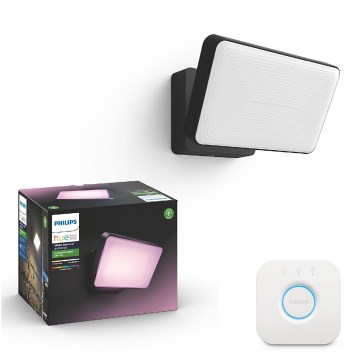 Philips - RGB LED затемнюваний зовнішній прожектор Hue DISCOVER LED/15W/230V 2000-6500K IP44 + Hue bridge