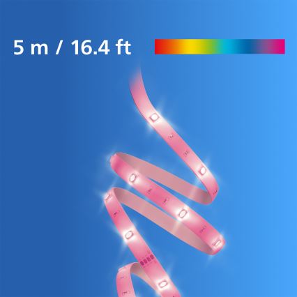 Philips - RGB светодиодная диммируемая лента SMART STRIP 5 м, 7 Вт, 230 В, 2200–6500 К, Wi‑Fi