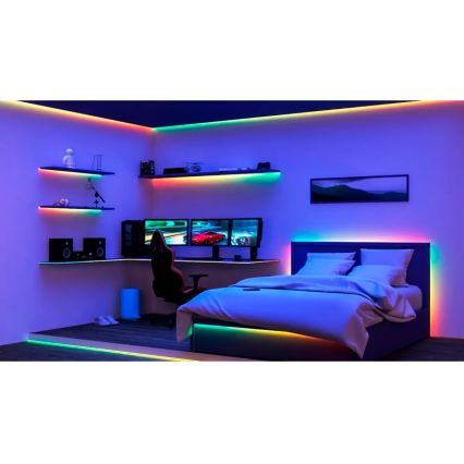 Philips - LED RGBIC регульована світлодіодна стрічка SMART STRIP 2x5m LED/21W/230V 2700-6500K Wi-Fi