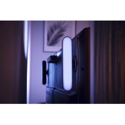 Philips - Розширювальний набір LED RGB Настільна лампа з регулюванням яскравості Hue PLAY LED/6W/230V чорний