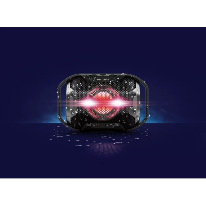 Philips SB300B/00 - Bluetooth Портативна колонка 4W/5V IPX7 чорний