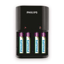 Philips SCB1450NB/12 - Зарядний пристрій MULTILIFE 4xAAA 800 mAh 230V