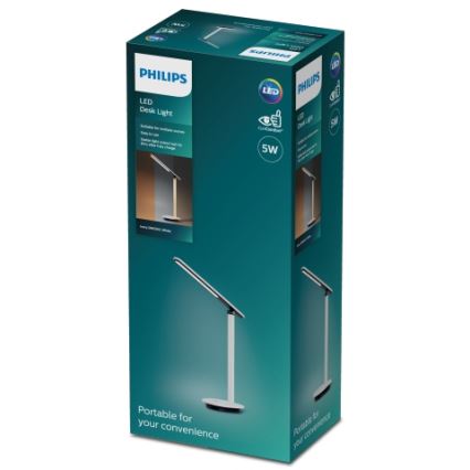 Philips - Сенсорна настільна LED лампа з регулюванням яскравості ROCK LED/5W/5V 1800 mAh