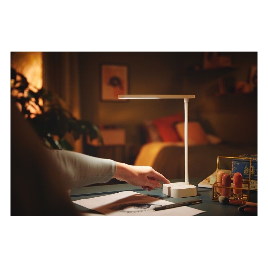 Philips - Сенсорна настільна світлодіодна лампа з регулюванням яскравості TILPA LED/5W/5V 1800 mAh