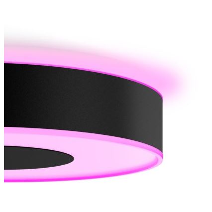 Philips - Стельовий LED RGB світильник з регулюванням яскравості Hue INFUSE LED/33,5W/230V 2000-6500K  ⌀ 381 мм чорний