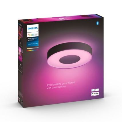 Philips - Стельовий LED RGB світильник з регулюванням яскравості Hue INFUSE LED/33,5W/230V 2000-6500K  ⌀ 381 мм чорний