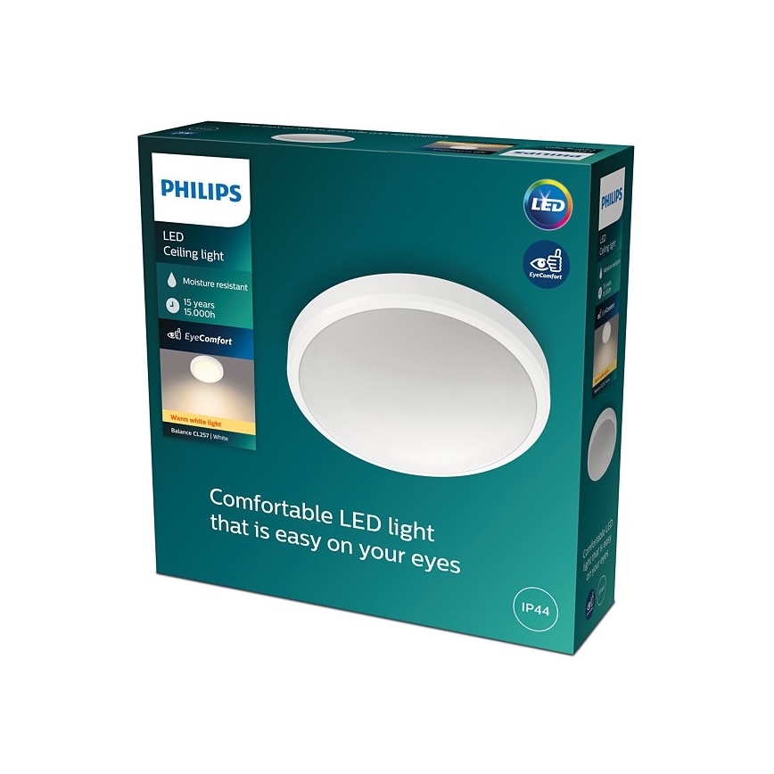 Philips - Стельовий LED світильник для ванної BALANCE LED/17W/230V IP44