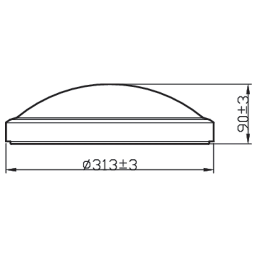 Philips - Стельовий LED світильник для ванної BALANCE LED/17W/230V IP44