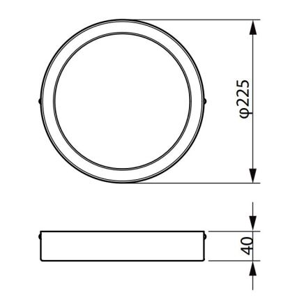 Philips - Стельовий LED світильник LEDINAIRE LED/19,5W/230V 3000K IP40