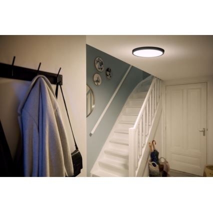Philips - Стельовий LED світильник LED/20W/230V 2700K чорний