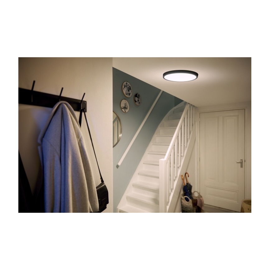 Philips - Стельовий LED світильник LED/20W/230V 2700K чорний