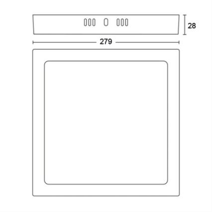 Philips - Стельовий LED світильник LED/20W/230V 2700K чорний