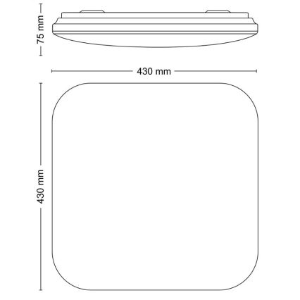 Philips - Стельовий LED світильник LED/24W/230V 4000K