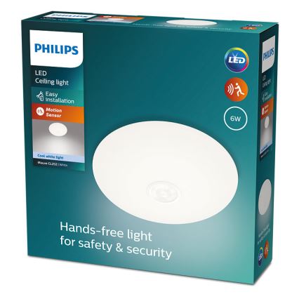 Philips - Стельовий LED світильник з датчиком MAUVE LED/6W/230V 4000K