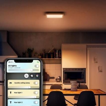 Philips - Стельовий LED світильник з регулюванням яскравості Hue LED/19W/230V 2200-6500K + дистанційне керування