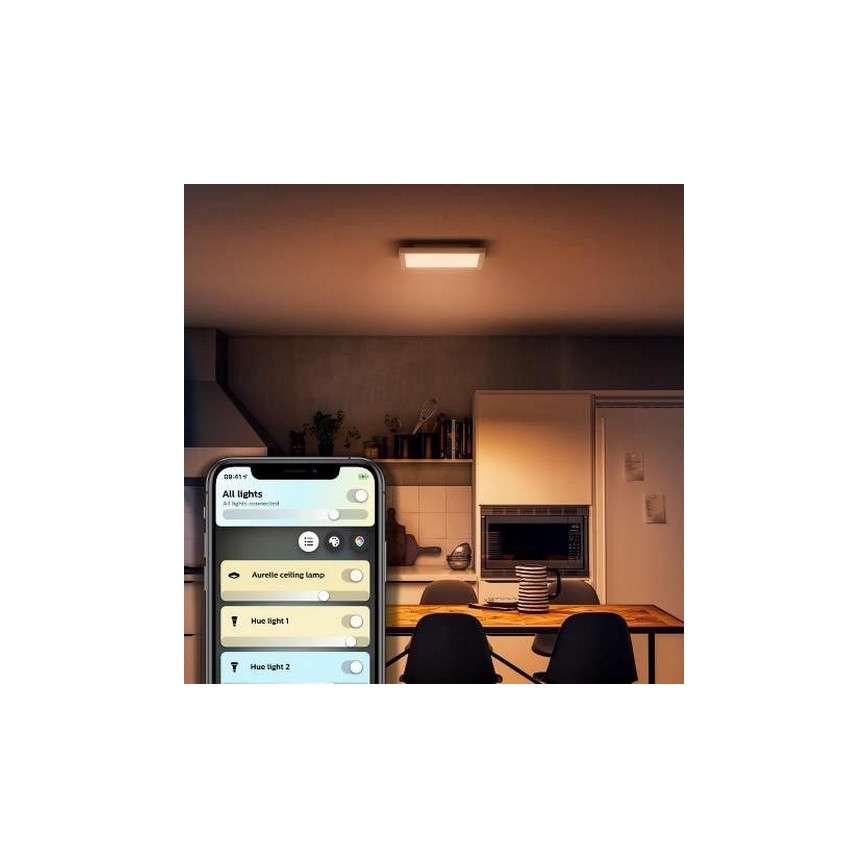 Philips - Стельовий LED світильник з регулюванням яскравості Hue LED/19W/230V 2200-6500K + дистанційне керування