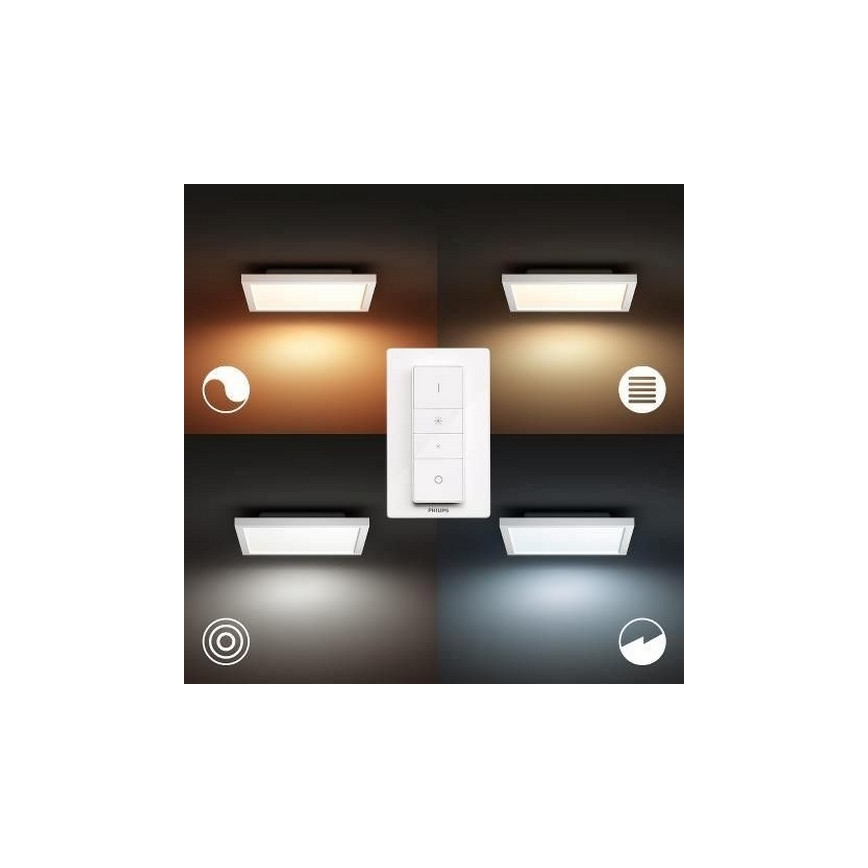 Philips - Стельовий LED світильник з регулюванням яскравості Hue LED/19W/230V 2200-6500K + дистанційне керування