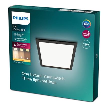 Philips - Стельовий LED світильник з регулюванням яскравості SCENE SWITCH LED/12W/230V 2700K