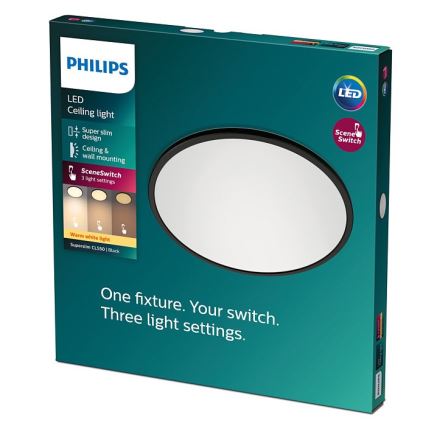 Philips - Стельовий LED світильник з регулюванням яскравості SCENE SWITCH LED/18W/230V