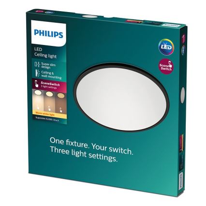 Philips - Стельовий LED світильник з регулюванням яскравості SUPERSLIM CL550 LED/15W/230V