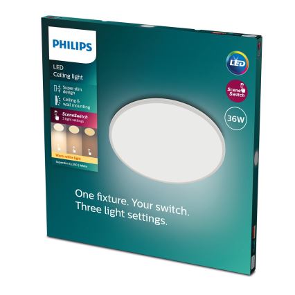Philips - Стельовий LED світильник з регулюванням яскравості SCENE SWITCH LED/36W/230V