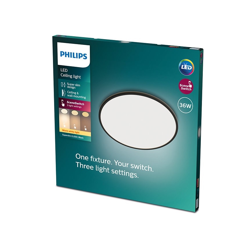 Philips - Стельовий LED світильник з регулюванням яскравості SCENE SWITCH LED/36W/230V