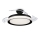 Philips-Стельовий LED світильник з вентилятором BLISS LED/35W/230V 5500/4000/2700K чорний + пульт дистанційного керування