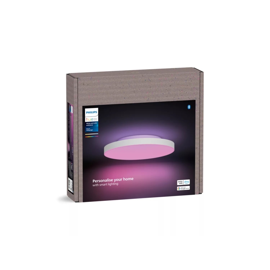 Philips - Стельовий RGBW-світильник з регулюванням яскравості Hue DATURA LED/48W/230V 2000-6500K