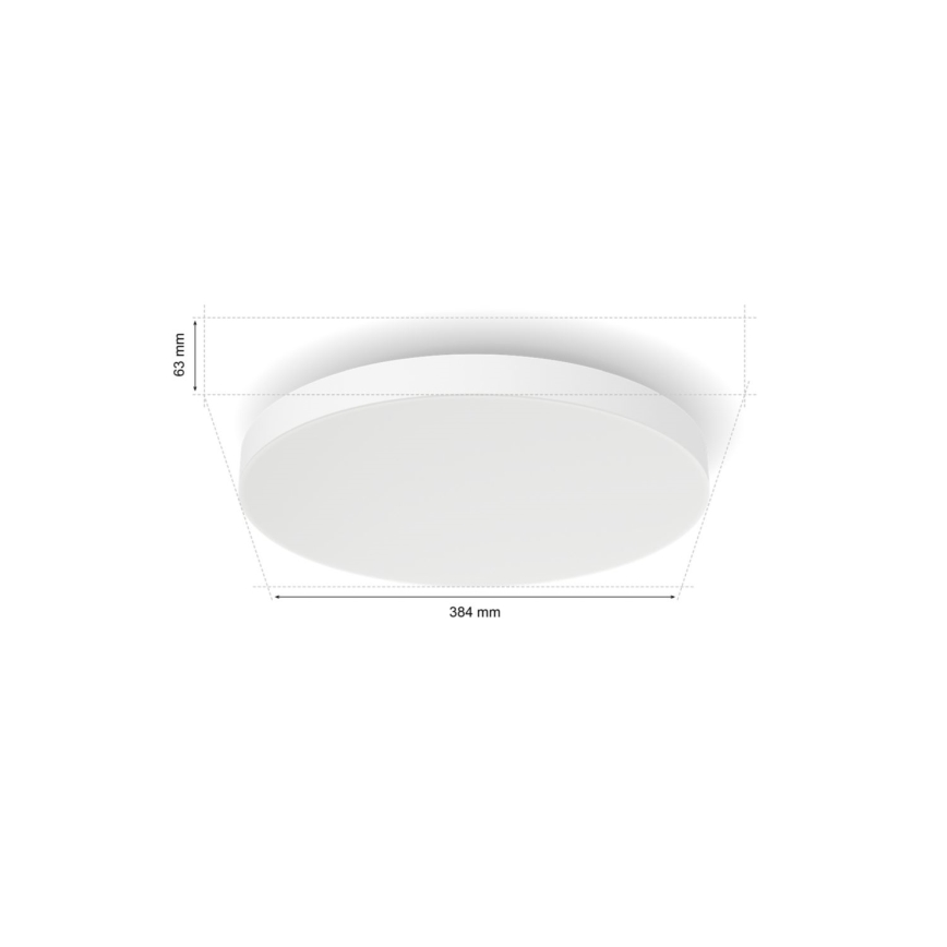 Philips - Стельовий RGBW-світильник з регулюванням яскравості Hue DATURA LED/48W/230V 2000-6500K