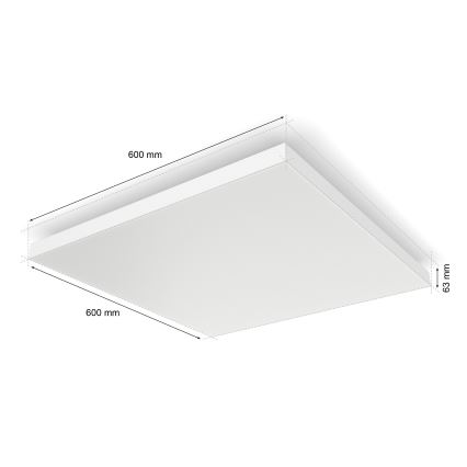Philips - Стельовий RGBW-світильник з регулюванням яскравості Hue DATURA LED/67W/230V 2000-6500K