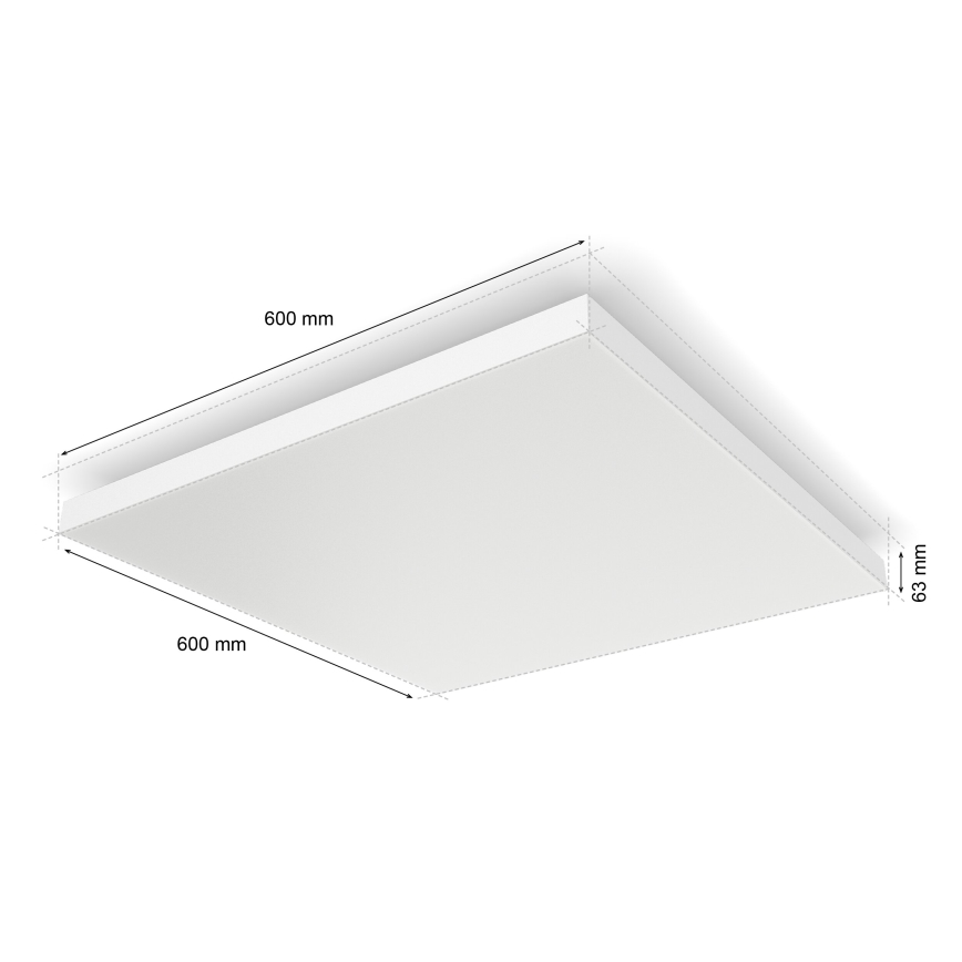 Philips - Стельовий RGBW-світильник з регулюванням яскравості Hue DATURA LED/67W/230V 2000-6500K