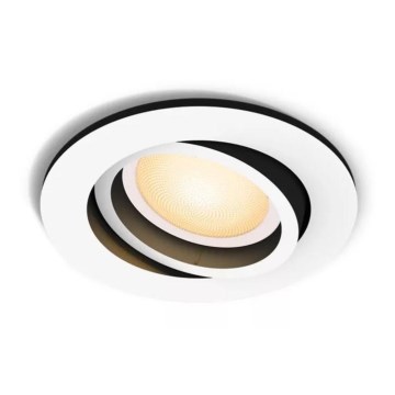 Philips - Стельовий вбудований LED світильник з регулюванням яскравості Hue MILLISKIN 1xGU10/4,2W/230V 2200-6500K білий