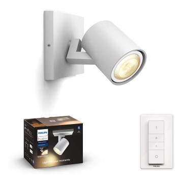 Philips - Светильник с регулируемой яркостью Hue RUNNER 1xGU10/5W/230V + дистанционное управление